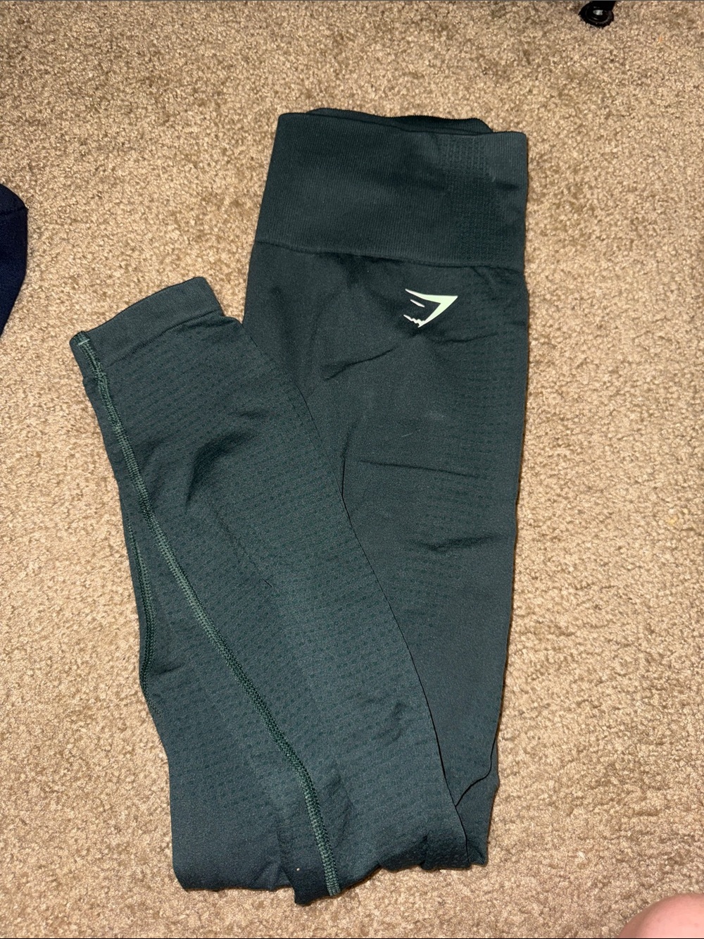 Gymshark Dark Green High-Rise Seamless Leggings
